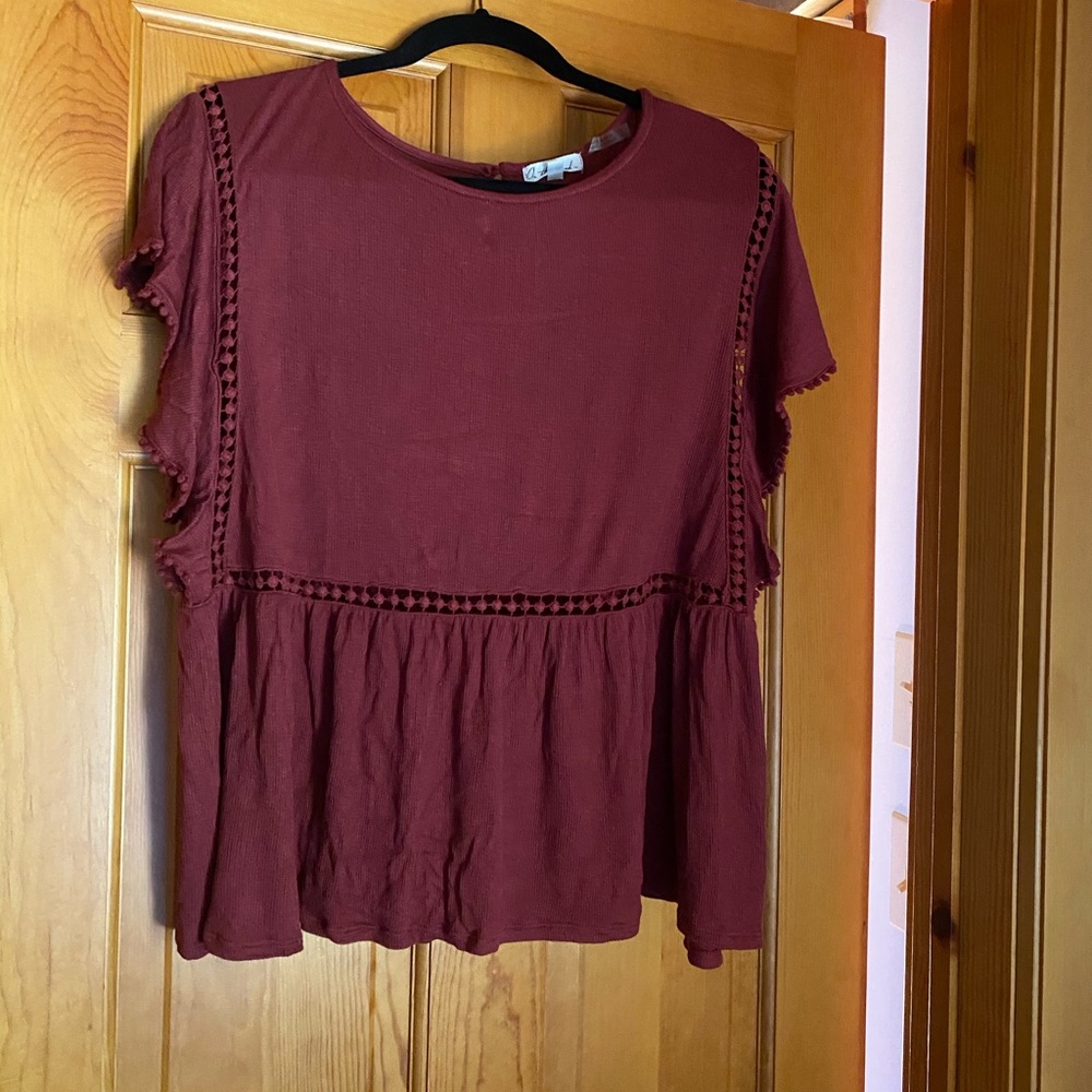 Anthropologie flowy shirt